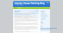 Desktop Screenshot of interiorhousepaintingblog.com